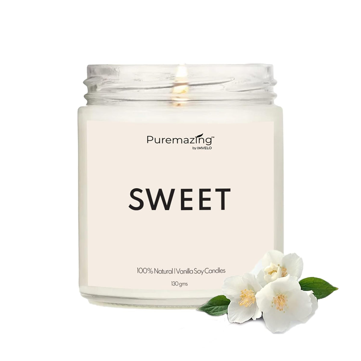 Puremazing  Scented Candles | Jar Candles Ideal for Home ,Birthday party | Pure Soy Wax Jar Candle