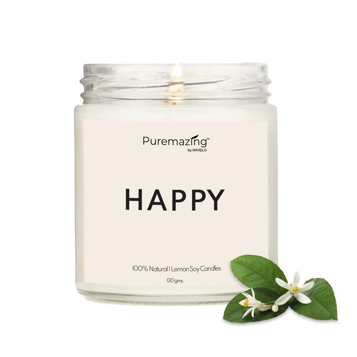 Puremazing  Scented Candles | Jar Candles Ideal for Home ,Birthday party | Pure Soy Wax Jar Candle