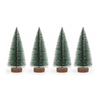 Christmas Tree with Snow | 15 cm Long, Trees | Tree with Wooden Base | Frosted Pine Tree
