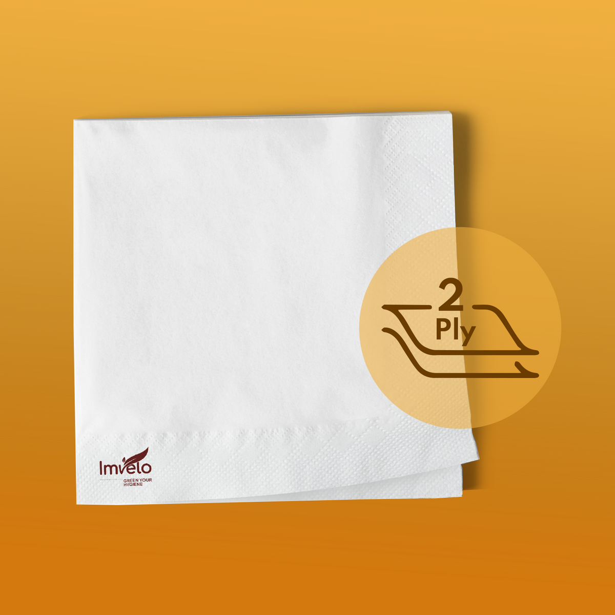 Imvelo 2 Ply Paper Napkins|50 Pulls Each |Highly Absorbent|Perfect for Indoor & Outdoor Usage