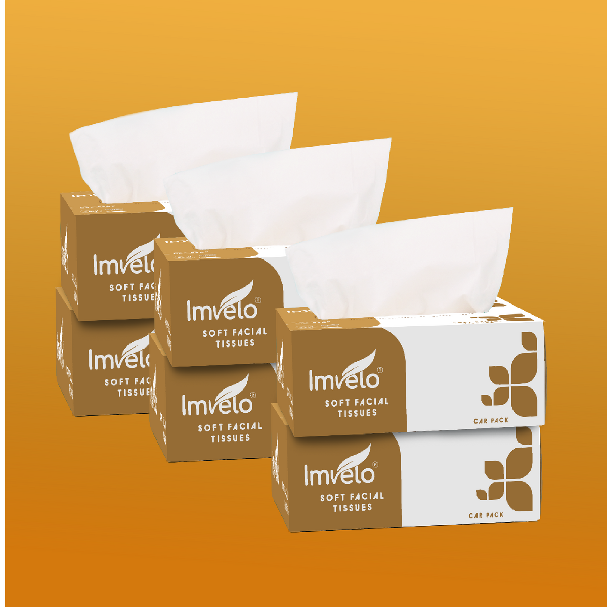 Imvelo Green Your Hygiene 2-Ply Tissue Papers Box | Ultra Soft & OBA Free Napkin | Natural & Eco Friendly | Easy to Handle & Carry