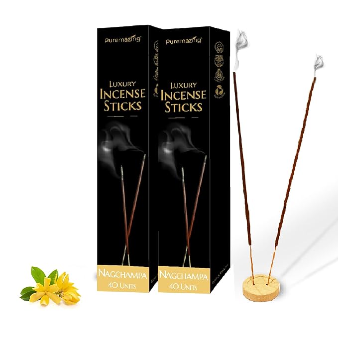 Puremazing Natural Incense Sticks| Incense Stick Fragrance Reduce Stress| Suitable For Pooja &Festivals