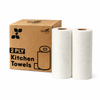 Imvelo 2 Ply Kitchen Towel | 120 Pulls per Roll | OBA Free & Safe to Skin | Highly Absorbent | Food - Safe Kitchen Tissue Roll | White Tissue Papers for Kitchen use