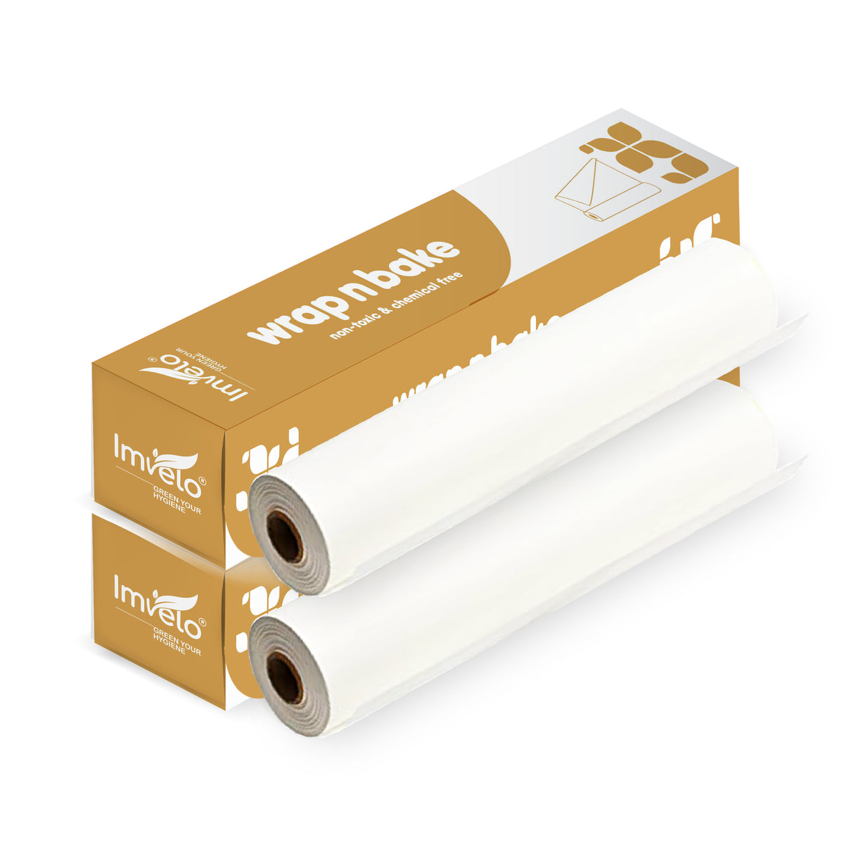 Imvelo Wrap n Bake Butter paper Roll | 20Mtr | Non-Sticky & Oil Proof | Microweable & Oven Safe | Pack of 1