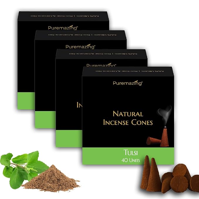 Puremazing Natural Incense Cones | Odor Chemicals Free | For Pooja & Festivals