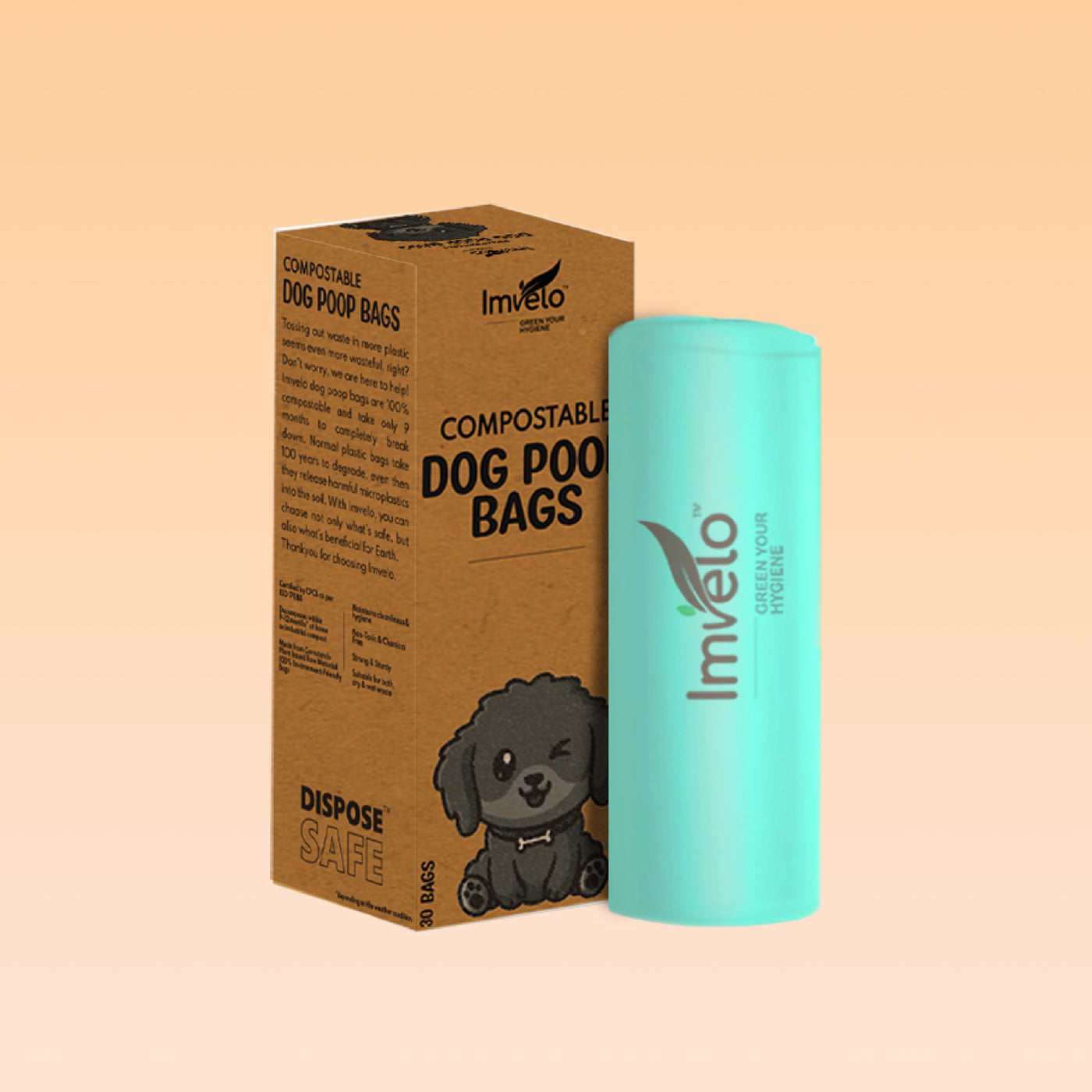 15PCS/ Roll Biodegradable Dog Poop Bags Bulk Biobase Scented Poo Bag  Degradable Cat Waste Bags Dog Poop Bag Dispenser - AliExpress