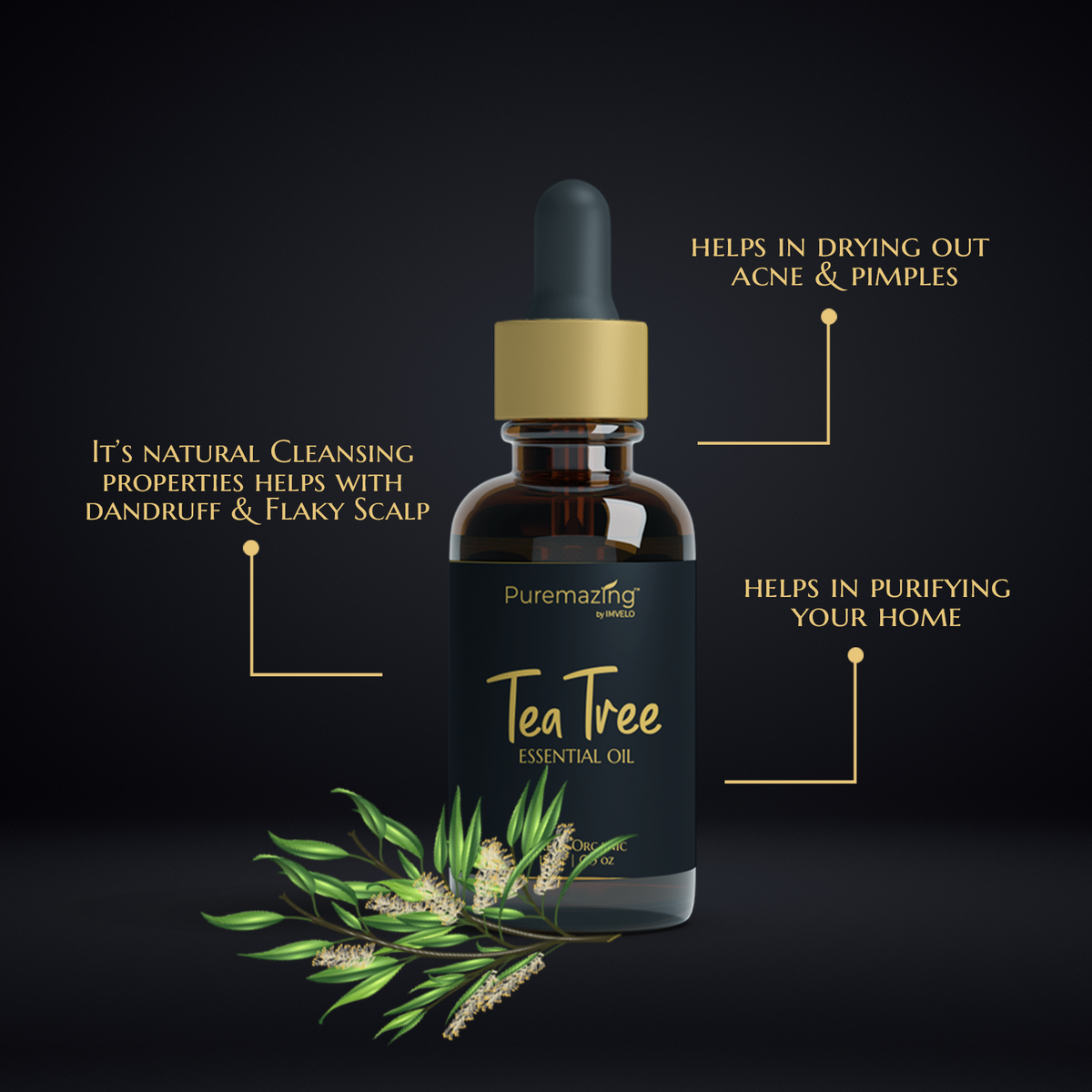 Puremazing Tea Tree Essential Oil(15ml)