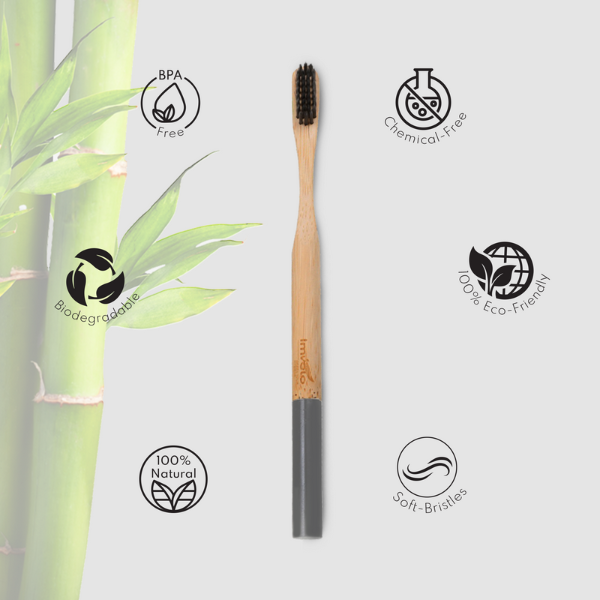 Imvelo Adult Bamboo Toothbrush (Premium) - Pack Of 2