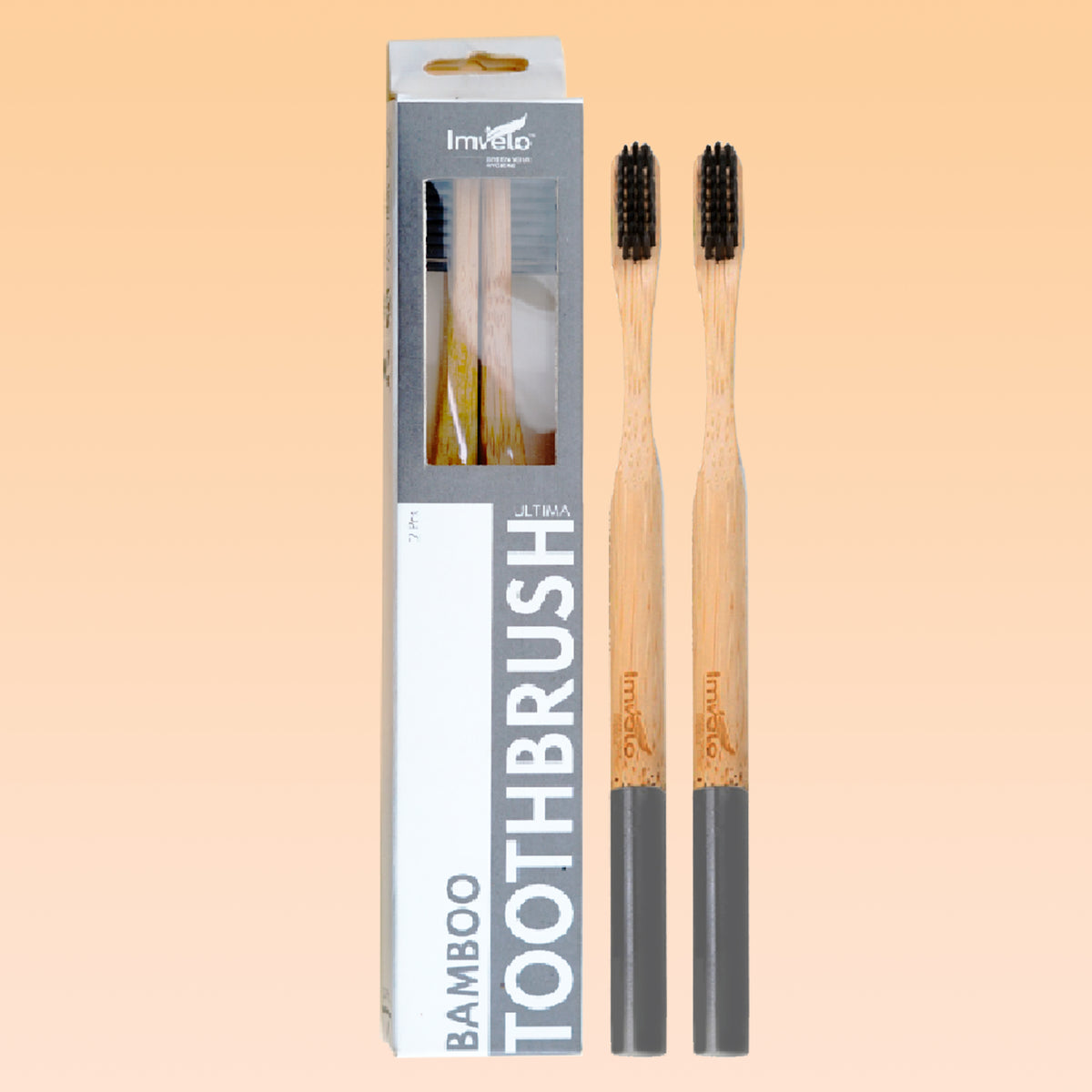 Imvelo Adult Bamboo Toothbrush (Premium) - Pack Of 2